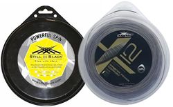 Still in Black Hybride PWF Spin X12 Cordage de Tennis Adulte Unisexe, Gris et Or, 200 m