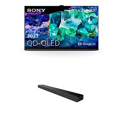 Sony XR-55A95K, BRAVIA XR - MASTER Series - OLED, 4K Ultra HD, High Dynamic Range (HDR), Smart TV (Google TV), Nero (Modello 2022) + HT-A5000 Soundbar TV bluetooth a 5.1.2 canali