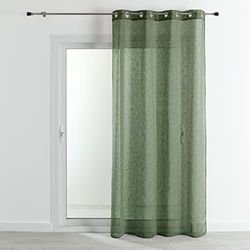 HomeMaison.com Cortina de Visillo Tradicional - Cortina Lisa de Efecto Lino - Cortina de Cortina - Cortina de 140 x 240 cm - Cortina con Ojal Plateado - Visillo de Ventana Moderna