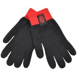 AC Milan Guante unido con parche de tela, pantalla táctil, 95% PC 5% EA MILANI 143486, Negro, talla unica