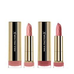 Max Factor Colour Elixir Lipstick with Vitamin E, Shades Simply Nude 005 + Toasted Almond 010 (Pack of 2)