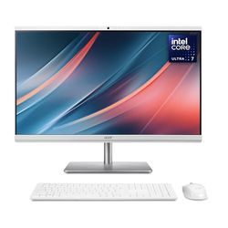 Acer Aspire C27-195ES All-in-One Desktop - Intel Core Ultra 7-155U, 16GB, 1TB SSD, Integrated ARC, 27" Full HD, Windows 11, White