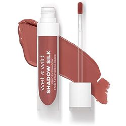 Wet n Wild Sombra de Ojos Líquida Shadow Silk, Sombra de Ojos Líquida de óptima Pigmentación con Acabado Brillante, Seca Rápidamente, Fácil de Aplicar con Aplicador de Varita, Tono Mauve Over Pink