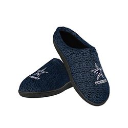 FOCO NFL Herrtofflor av poly stickad kupa sula, män, poly stickad kupa sula tofflor