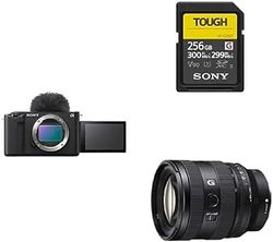 Sony ZV-E1 di Sony | Vlog camera full-frame con obiettivo intercambiabile + Scheda SD 256GB SF-G256T + Obiettivo SEL2070G