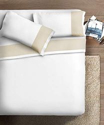 Ipersan Double, Cotton, Bianco-Panna, Queen-Size Bed