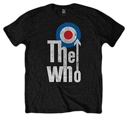 The Who Elevated Target T-Shirt, Nero (Black Black), X-Large Uomo