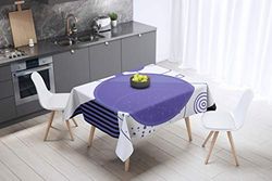 Bonamaison köksdekoration, bordsduk, 145 cm x 145 cm – designad och tillverkad i Turkiet