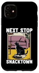 Next Stop Snacktown Cat Robot Vacuum Cleaner Cat Case for iPhone 11