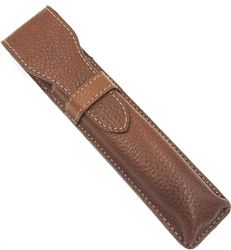 Custodia da viaggio Parker Safety Razor in pelle di bufalo Shavette - Cucita a mano, protegge il tuo rasoio Shavette o a mano libera, elegante e resistente, ideale per viaggi e riporlo