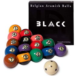 Aramith Torneo Black TV Biliardo Biliardo Palle Set 2 1/4"…