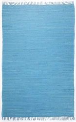 Theko Carpet, 100% Cotton, turquois, 90 x 160 cm