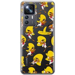 ERT GROUP mobiltelefonfodral för Xiaomi 12T/ 12T pro/ K50 Ultra originalt och officiellt licensierat Looney Tunes mönster Speedy Gonzales 001, gedeeltelijk transparant