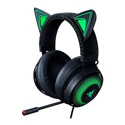 Razer Kraken Kitty RGB USB Gaming Headset: THX 7.1 Ruimtelijk Surround Sound - Chroma RGB-verlichting - Intrekbare Actieve Noise Cancelling Mic - Lichtgewicht Aluminium Frame - Voor PC - Klassiek