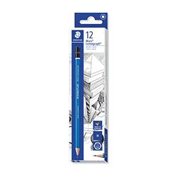 STAEDTLER 100-H Mars Lumograph Graphite Pencils for Drawing & Sketching - H (Box of 12)