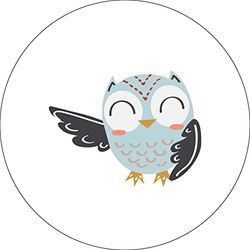 Bonateks, Round Digital Printed Mouse Pad, Non-Slip Base, for Office and Home, Diameter:22cm