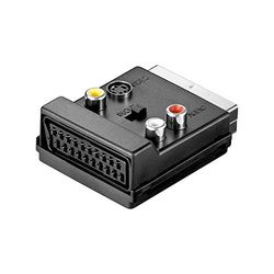 Goobay AVK 198 SCART 3X RCA / 4-Pin Mini DIN Negro - Adaptador para Cable (SCART, 3X RCA / 4-Pin Mini DIN, Macho/Hembra, Negro)
