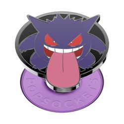 PopSockets: PopGrip - Soporte y Agarre para Teléfonos Móviles y Tablets con un PopTop Intercambiable - Pokémon - Enamel GITD Gengar Night Shade