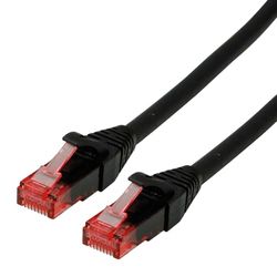 ROLINE UTP kabel LAN Cat 6 Component Level LSOH | kabel sieciowy Ethernet z wtyczką RJ45 | czarny 5 m