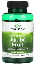 Swanson - Full Spectrum Jujube Fruit, 675mg | Immune and Digestive Support - 60 Capsules