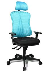 Topstar Head Point SY - Silla de Oficina (reposabrazos y reposacabezas con Altura Regulable)