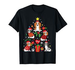 Cavalier King Charles Spaniel Cane Albero di Natale Funny Maglietta