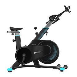 Cecotec DrumFit Indoor 7000 Magno - Bicicletta statica con resistenza magnetica, design compatto, silenzioso, sella e manubrio sportivi, ergonomica, schermo LCD, portabottiglie