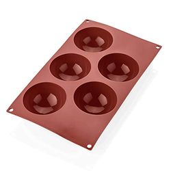WAS 3162 005 - Stampi da forno a mezza sfera, 5 forme, altezza 4 cm, diametro 8 cm