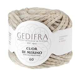 Gedifra Cuor Di Merino 60 9810003-00233 Fil à tricoter à la main, laine mérinos