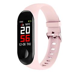 ABYX Fit Smart 3 anslutet armband - multifunktionell sportspårare - vattentät - rosa