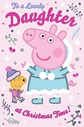 Danilo Promotions Official Peppa Pig Daughter Christmas Card, Multi, PGX06