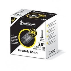 Michelin Protek Max Câmara de ar para bicicleta, válvula presta 40 mm, 26" 1,9-2,30 (47/58 559), preto