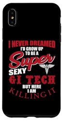 Coque pour iPhone XS Max Funny GI Tech Humour Dire Endoscopie Tech