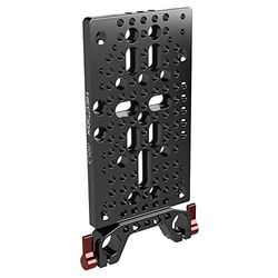 HEDBOX Hold II System Conjunto de Modelo de Nueva generación de Placa de Queso para Montaje de batería con Abrazadera de Varilla de 15 mm