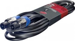 b2music - Cable para altavoces (10 metros, 2 clavijas speakon, secci?n transversal 2 x 2,5 mm)