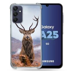 Cokitec - Carcasa Reforzada para Samsung Galaxy A25 5G, diseño de cazas de Ciervo