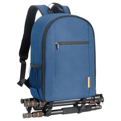 TARION Camera Bag Backpack for Photographers: Photography Camera Backpack with Laptop Compartment Waterproof Raincover Photo Backpack Bag Blue TB-M