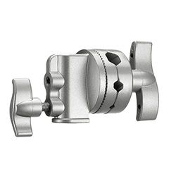 Neewer 2,5 polegadas Grip cabeça giratória suporte montagem adaptador para suporte de luz, braço de extensão e outros equipamentos de fotografia com 1/2, 1/4, 3/8, 5/8 polegadas ecrã (prata)