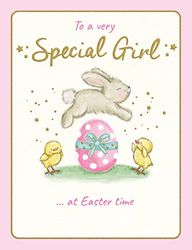 Easter Card Special Girl - 8 x 6 inches - Regal Publishing