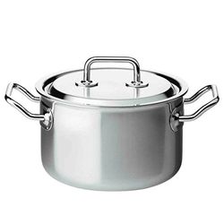 Spring 0415540618 Brigad Premium gryta med lock, rostfritt stål, silver, 14,6 x 24 x 30,4 cm