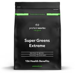 Protein Works - Super Greens Extreme , 150+ Health Benefits , 41 Active Ingredients , Vegan & Gluten Free, No Added Sugar, 41 Servings , Original , 500g