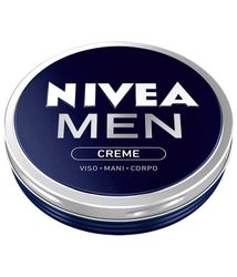 NIVEA MEN Creme Crema Idratante Uomo da 75 ml, Crema Multiuso per Corpo, Mani e Viso a Rapido Assorbimento, Crema Idratante Appositamente Studiata per la Pelle dell'Uomo