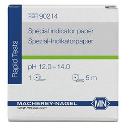 Macherey & Nagel Rollo de papel indicador especial ML-6186, pH 12.0-14.0, 5 m de largo x 7 mm de ancho
