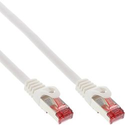 InLine 76402W patchkabel, S/FTP (PiMf), Cat.6, 250 MHz, PVC, koppar, vit, 2 m