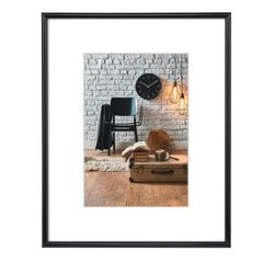 Hama Cadre photo en plastique "Sevilla" (taille du Cadre de 40 x 60 cm avec bordure de 13 mm x 20 mm, pour une photo de 30 x 45 cm) Noir