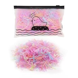 OOTDAY Mini Elastic Hair Bobbles, Small Hair Bobbles, Pack of 1000 Mini Elastic Hair Bands, Hair Bobbles for Children, Hair Braids, Wedding Hairstyle, Small Dreadlocks (Jelly Colour)
