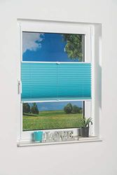 K-home Klemmfix plisségardin, Palma, Iceblå, 40 x 130 cm +++++ mörkläggning++