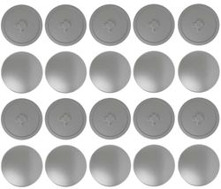 Plastic Cross Head Screw Covers for Pozidriv, Size 2, Pack of 20