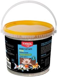 Tyrol - Sticks Extra Flottant pour Poissons - Nourriture Poisson Bassin - Nourriture pour poissons rouges et carpes koï à base de nutriments, minéraux et vitamines - Nourriture Poisson Rouge Seau 5L