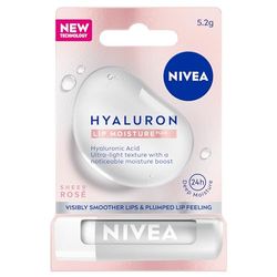 NIVEA Bálsamo labial hidratante Hyaluron Lip Moisture Plus Rose, 5,2 g